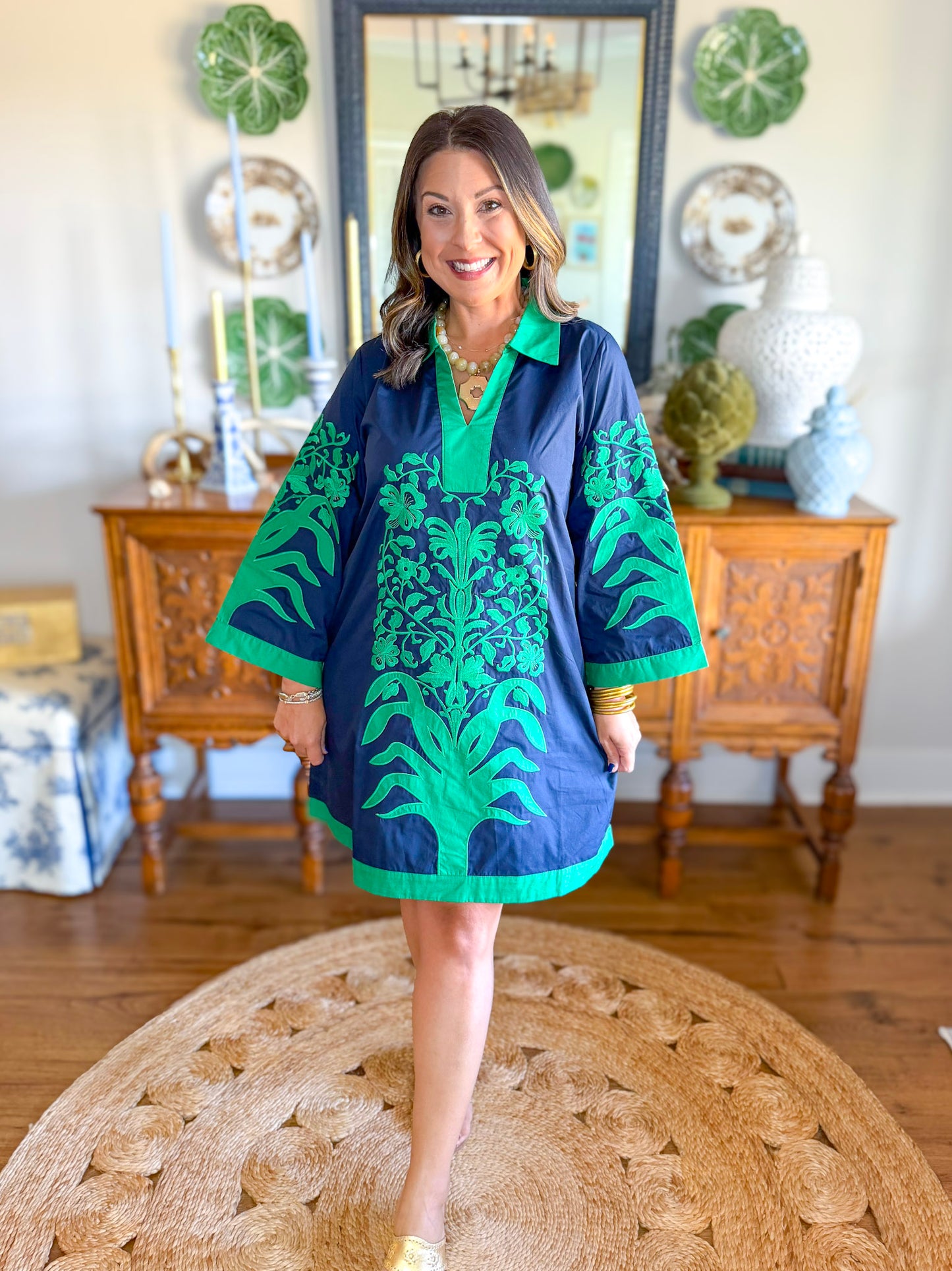 Navy & Ivy Dress