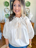 Middleton Bow Top in Cream