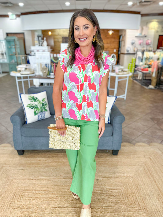 Mary Square Kira Top | Color Me Sweet Coral
