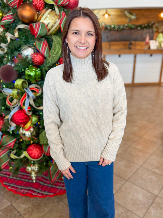 Cozy Comfort Sweater in Khaki