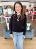 Classic Comfort Sweater Top in Black