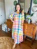 Sunshine Tienda | Rainbow Plaid Oasis Dress