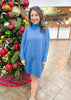 Winter Blues Sweater Dress