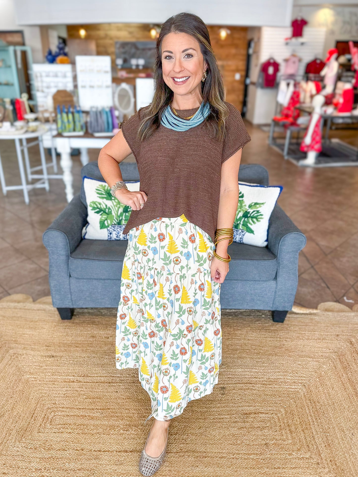 Golden Garden Skirt