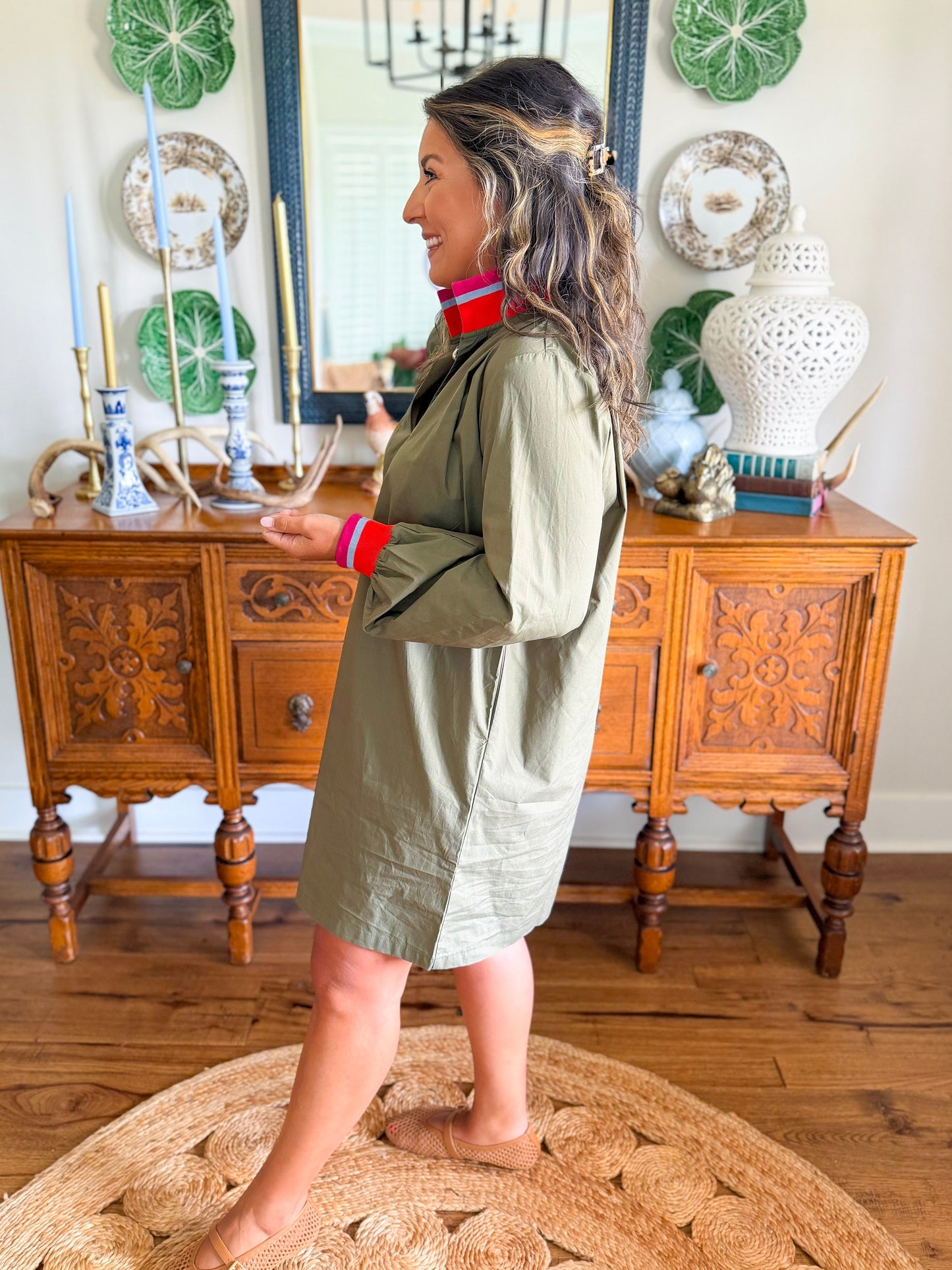 Caryn Lawn | Reese Dress in Olive
