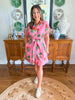 Yana Dress in Pink Isles