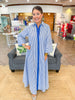 Charleston Charm Maxi Dress in Navy