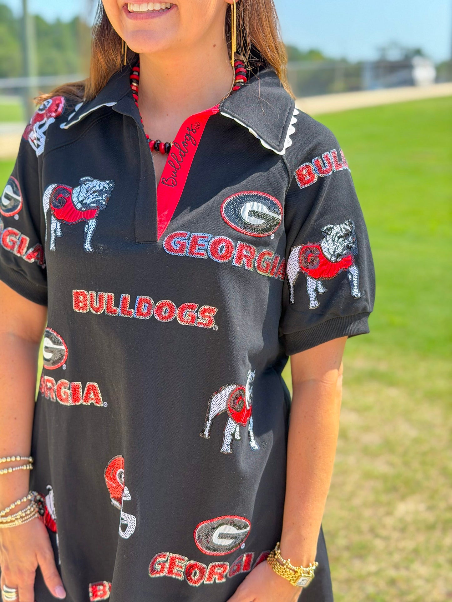 Brianna Cannon | Georgia Logo Patch Dress