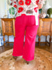 Juliette Wide Leg Jeans in Scarlet
