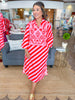 Sophie Caftan Dress in Scarlet Slash