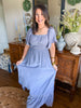 The Blue Hydrangea Midi Dress