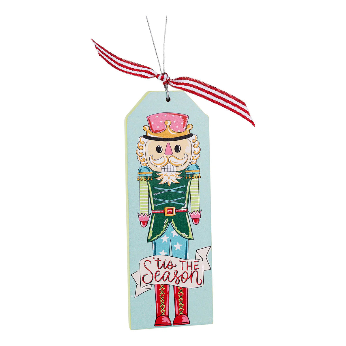 Vintage Christmas Wood Ornament Set