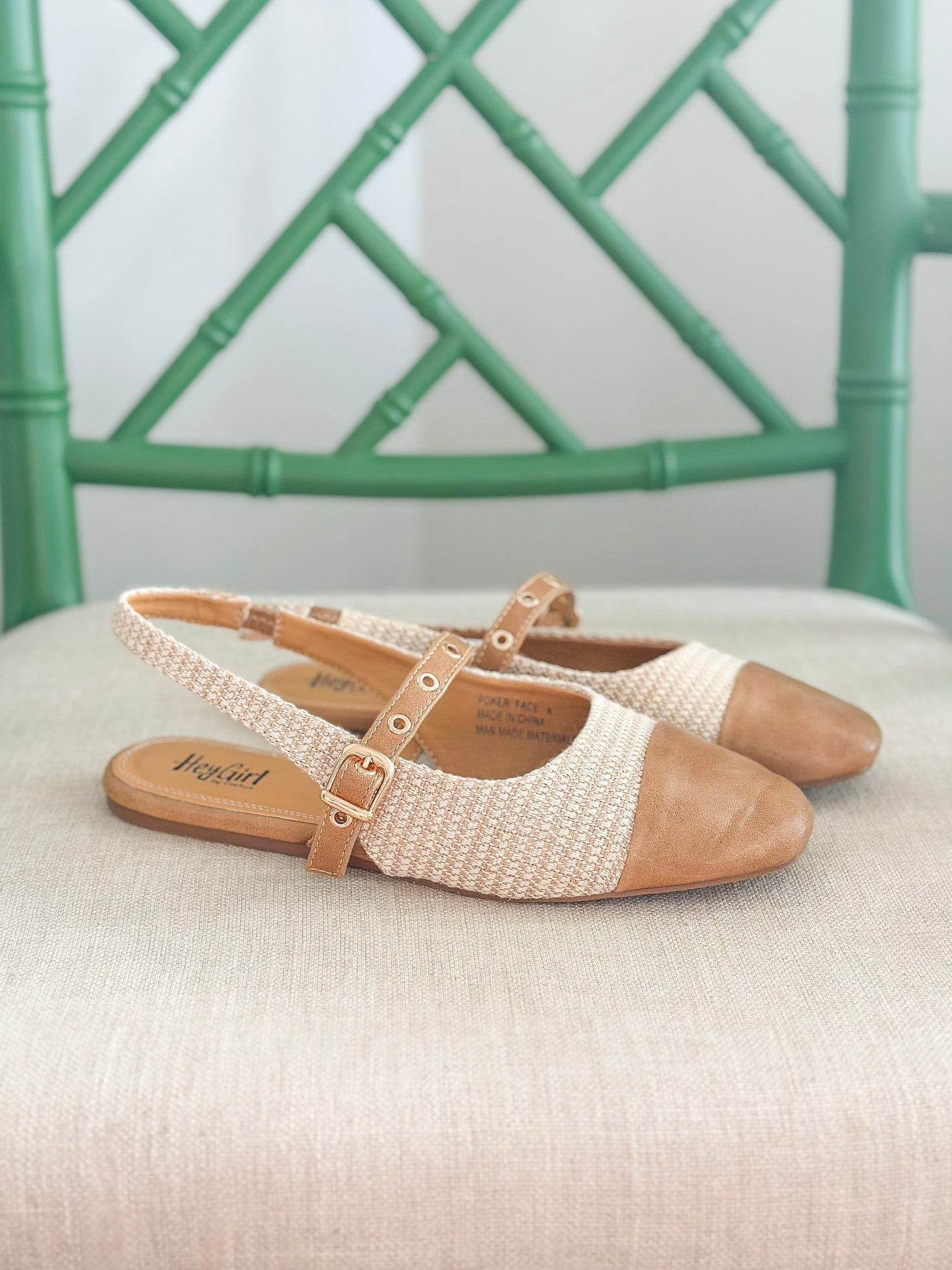 Corkys | Poker Face Slingback Mule in Raffia