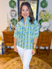 Cotton Bloom Button-Up Top