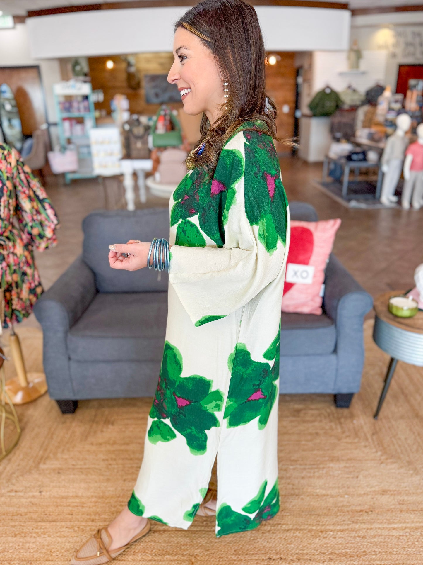 The Camille Maxi Dress in Green