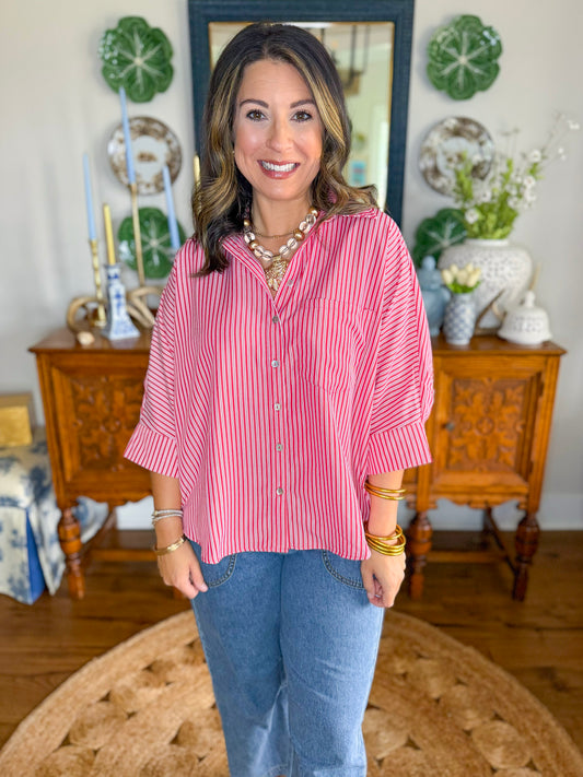 Main Street Stripe Top