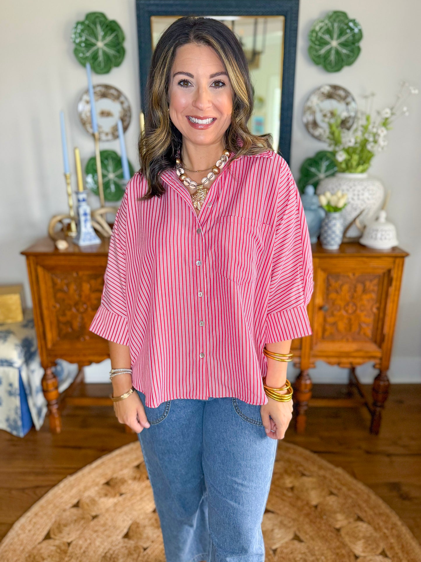 Main Street Stripe Top