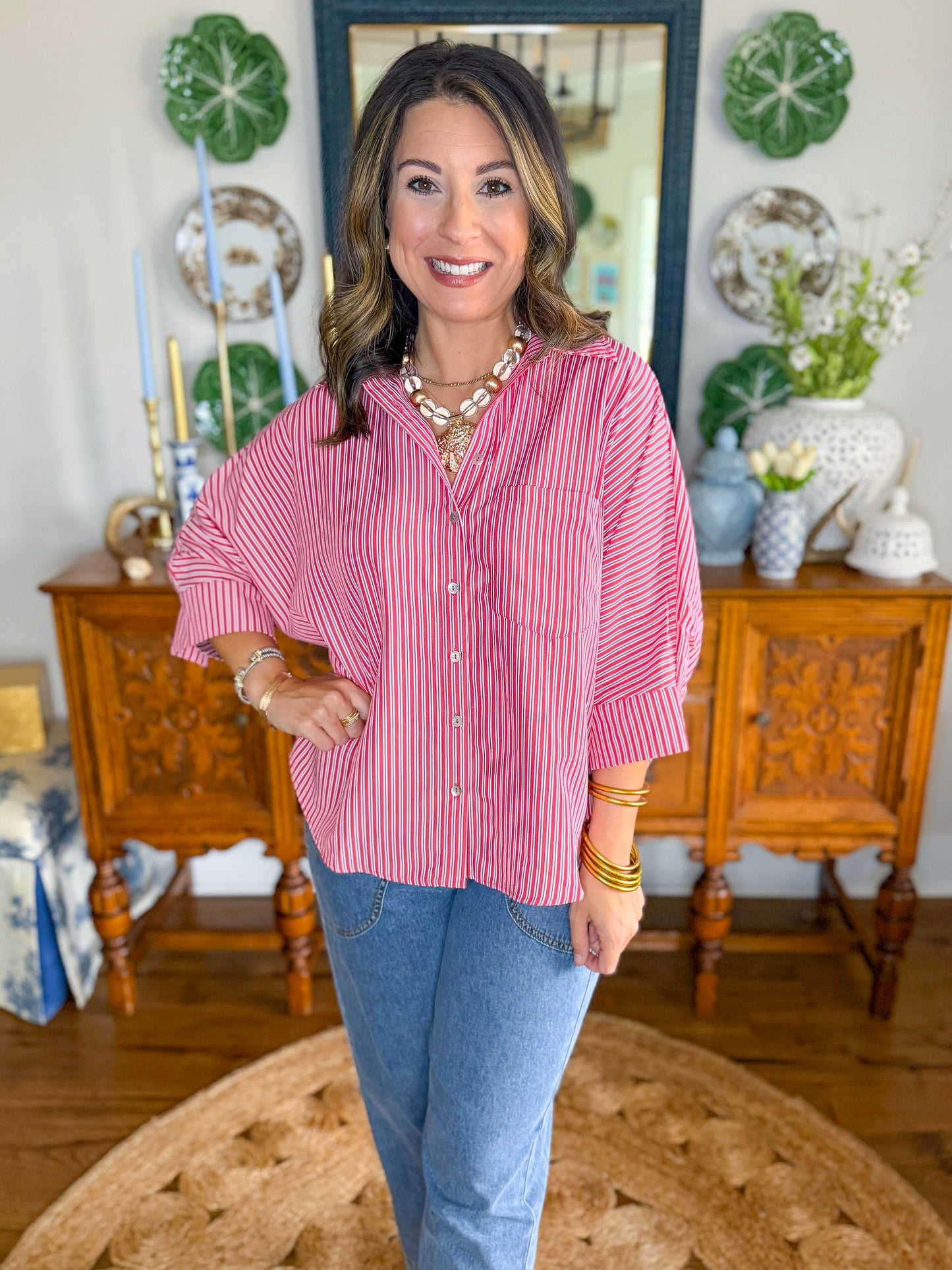 Main Street Stripe Top