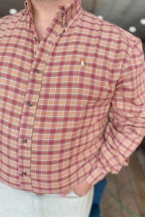 Roost Plaid Button Down in Crimson