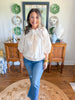 Middleton Bow Top in Cream
