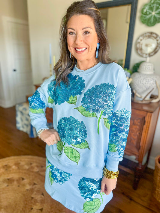 Brianna Cannon | Blue Hydrangea Sweatshirt