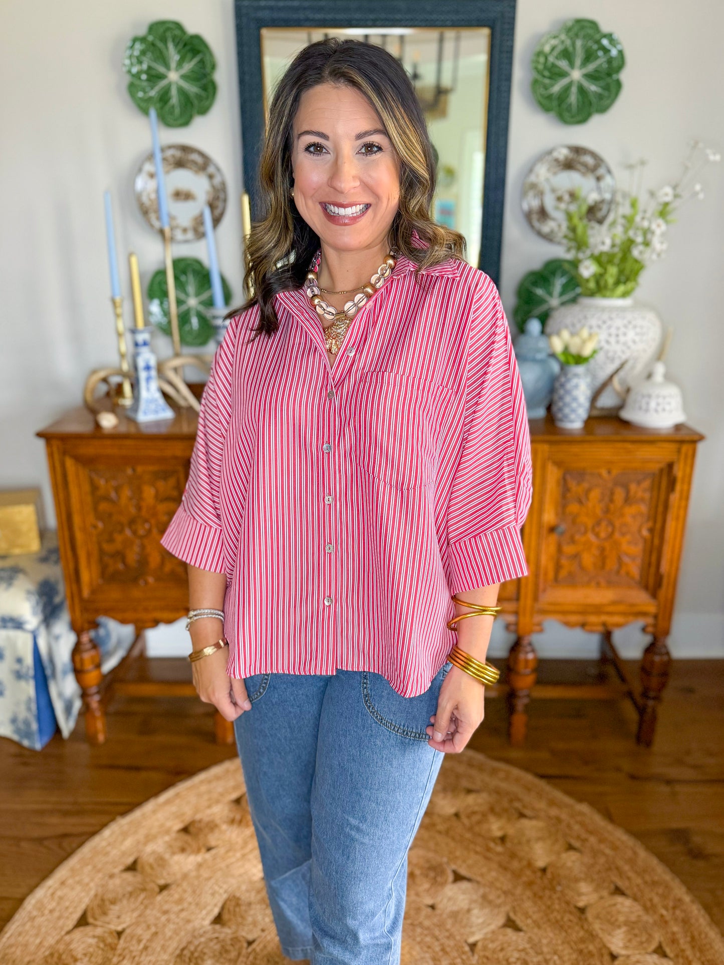 Main Street Stripe Top