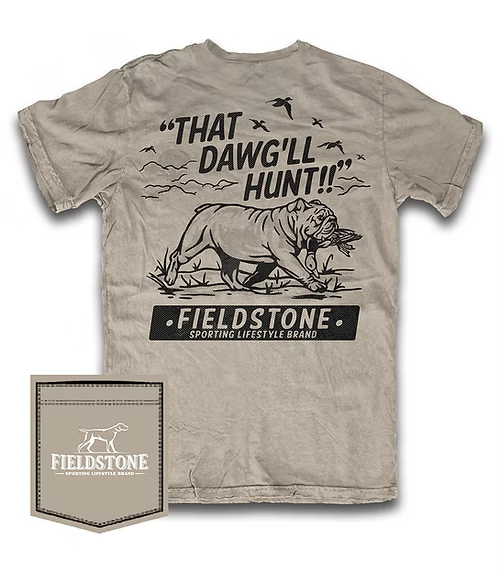 Fieldstone Bird Dawg T-Shirt in Sand