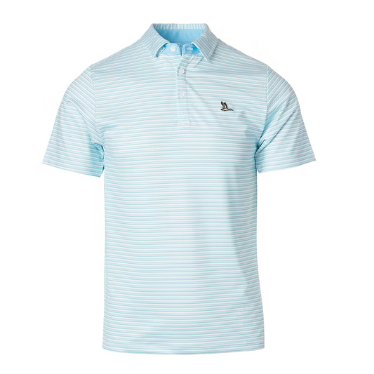 Fieldstone | Youth Cayuga Polo in Blue/Green