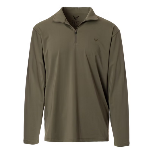 Wildgame Sierra Lightweight Quarter Zip in Olive