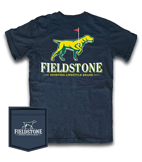 Fieldstone | Youth Logo Pin T-Shirt in Navy