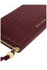 Katie Loxton | Nova Woven Texture Large Wallet in Cherry