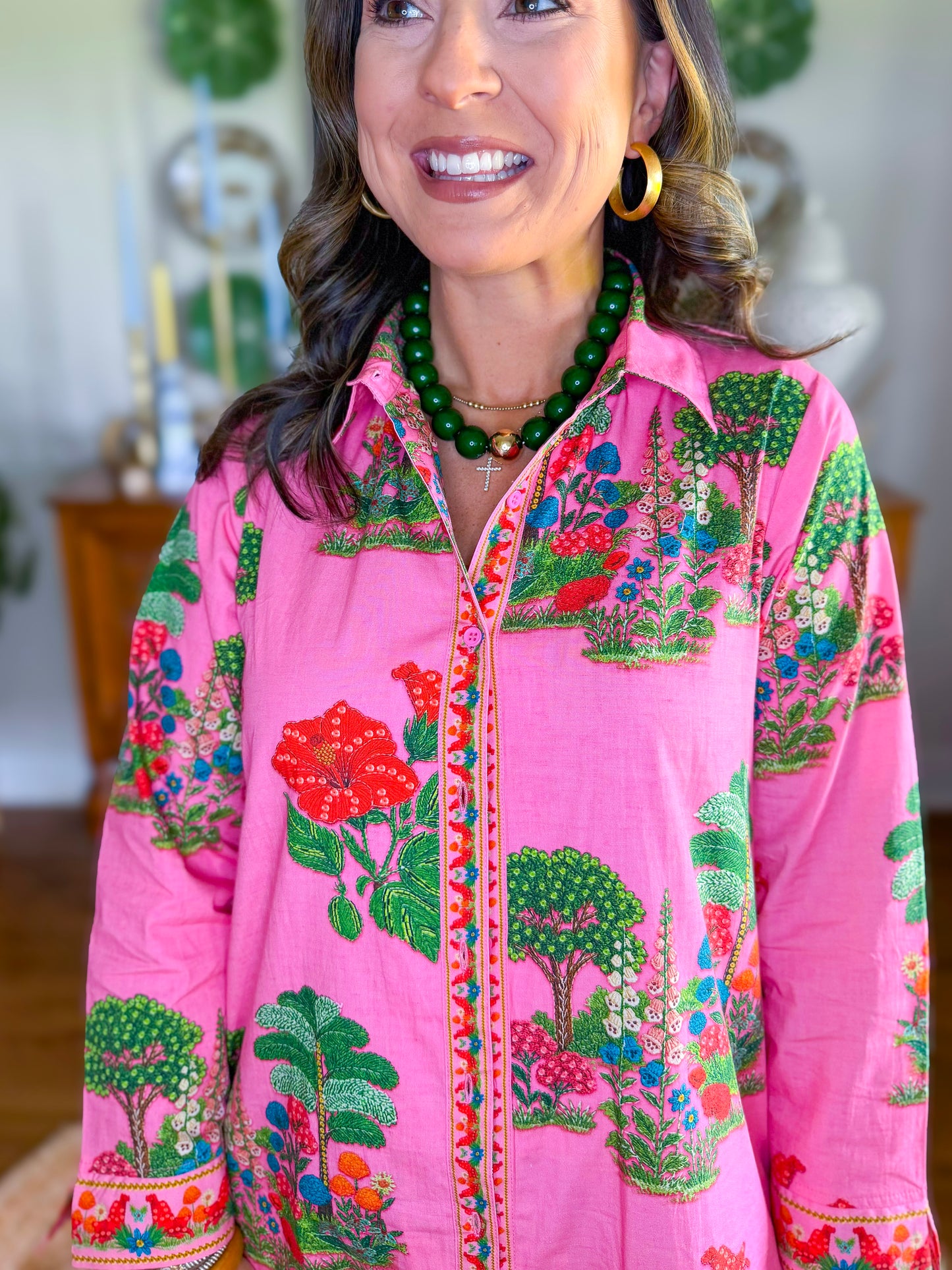 Liz Dress in Pink Isles