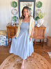 The Drift Midi Dress in Light Blue