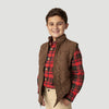 Southern Marsh | Youth Lawrence Quilted Vest in Stone Brown