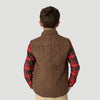 Southern Marsh | Youth Lawrence Quilted Vest in Stone Brown