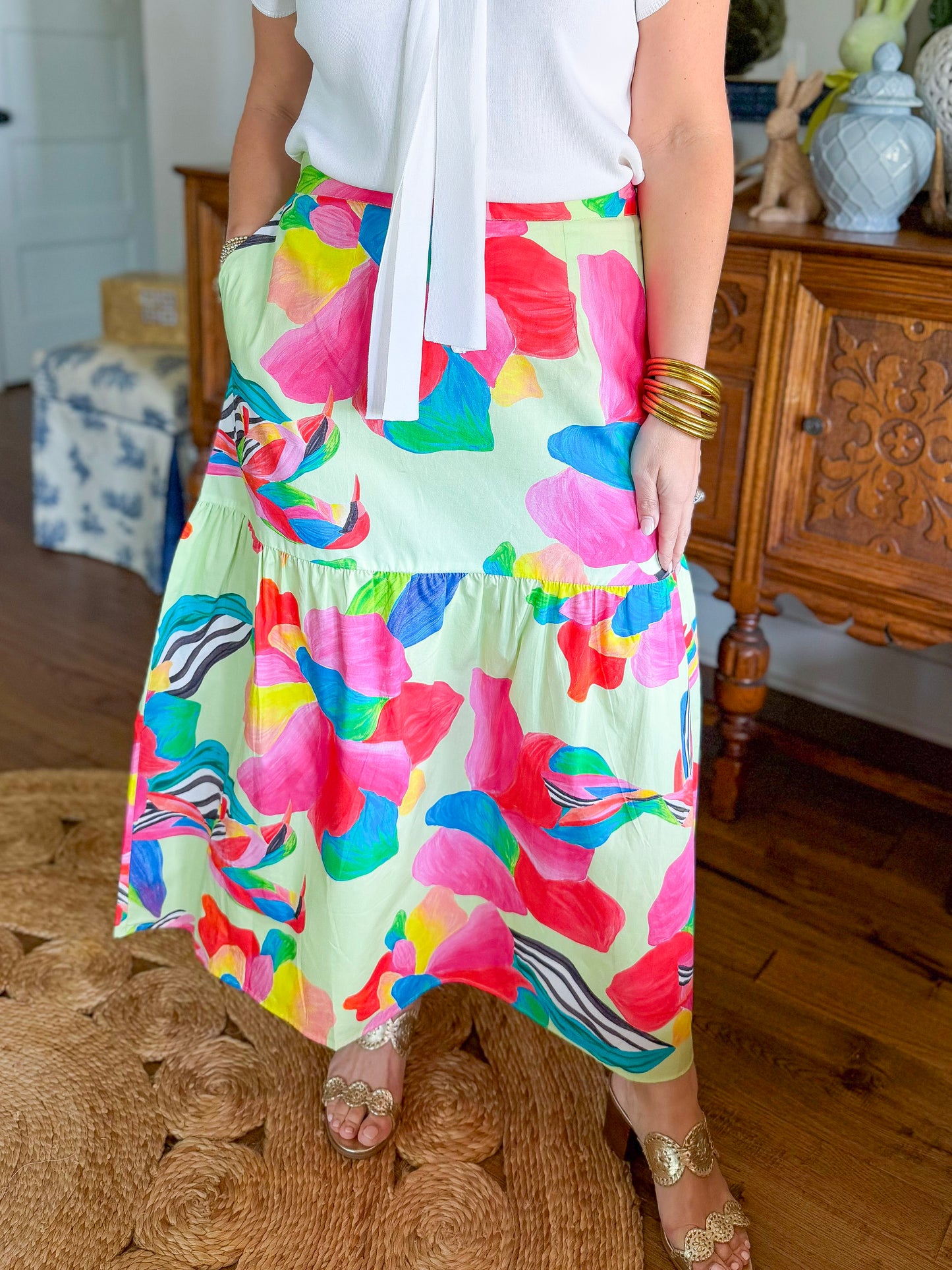 Ada Skirt in Lemon Pops