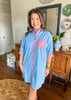 The Harbor Stripe Shirt Dress in Chambray