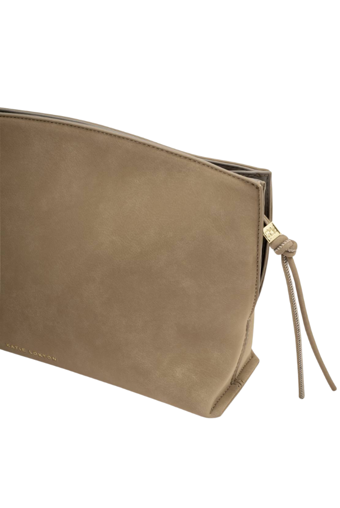 Katie Loxton | Freya Suedette Clutch in Taupe