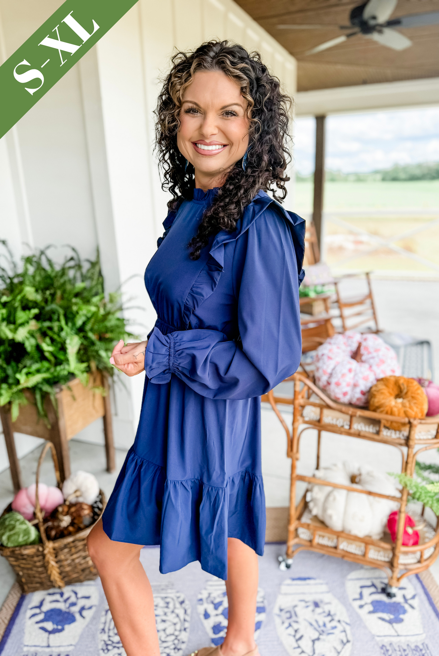 Simple Nothings Mini Dress in Navy