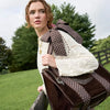 Casemate | Jelly Bow Tote in Espresso Polka Dot Bow