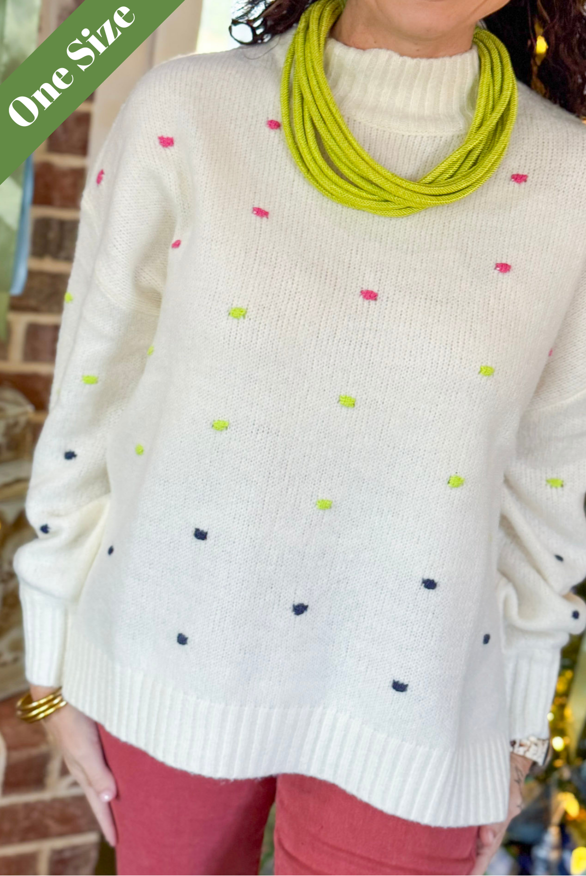 Mudpie Novie Pom-Pom Sweater