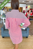Caryn Lawn Frances Dress Red Stripe