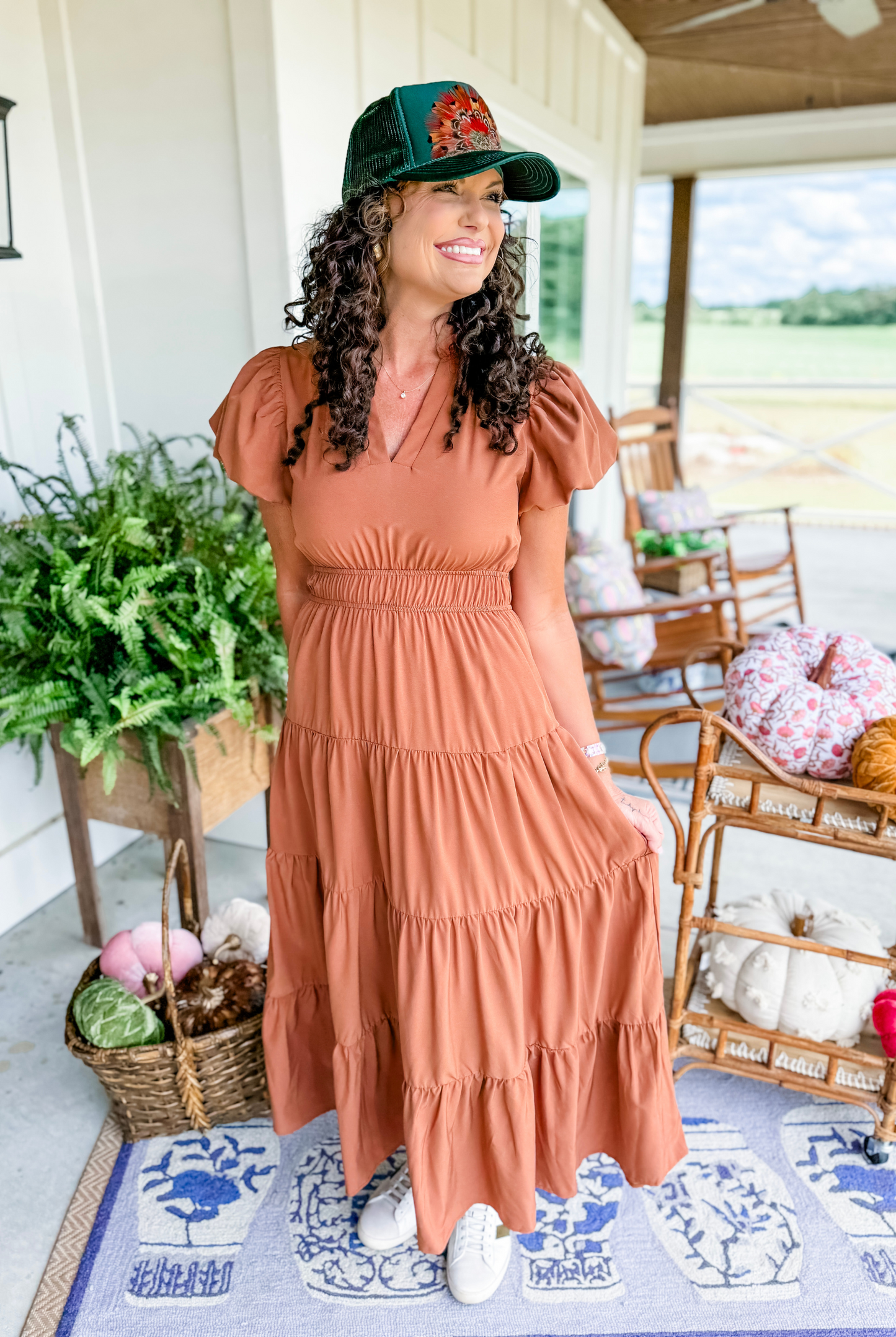 A Pleasant Autumn Maxi Dress in Clay