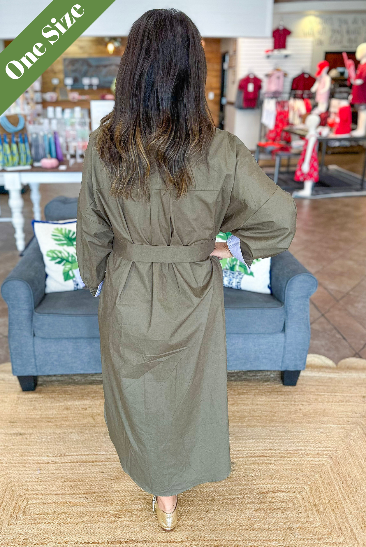 Caryn Lawn Dani Dress Forrest and Lavender