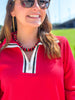 Mary Square | Lula Top in Red & Black