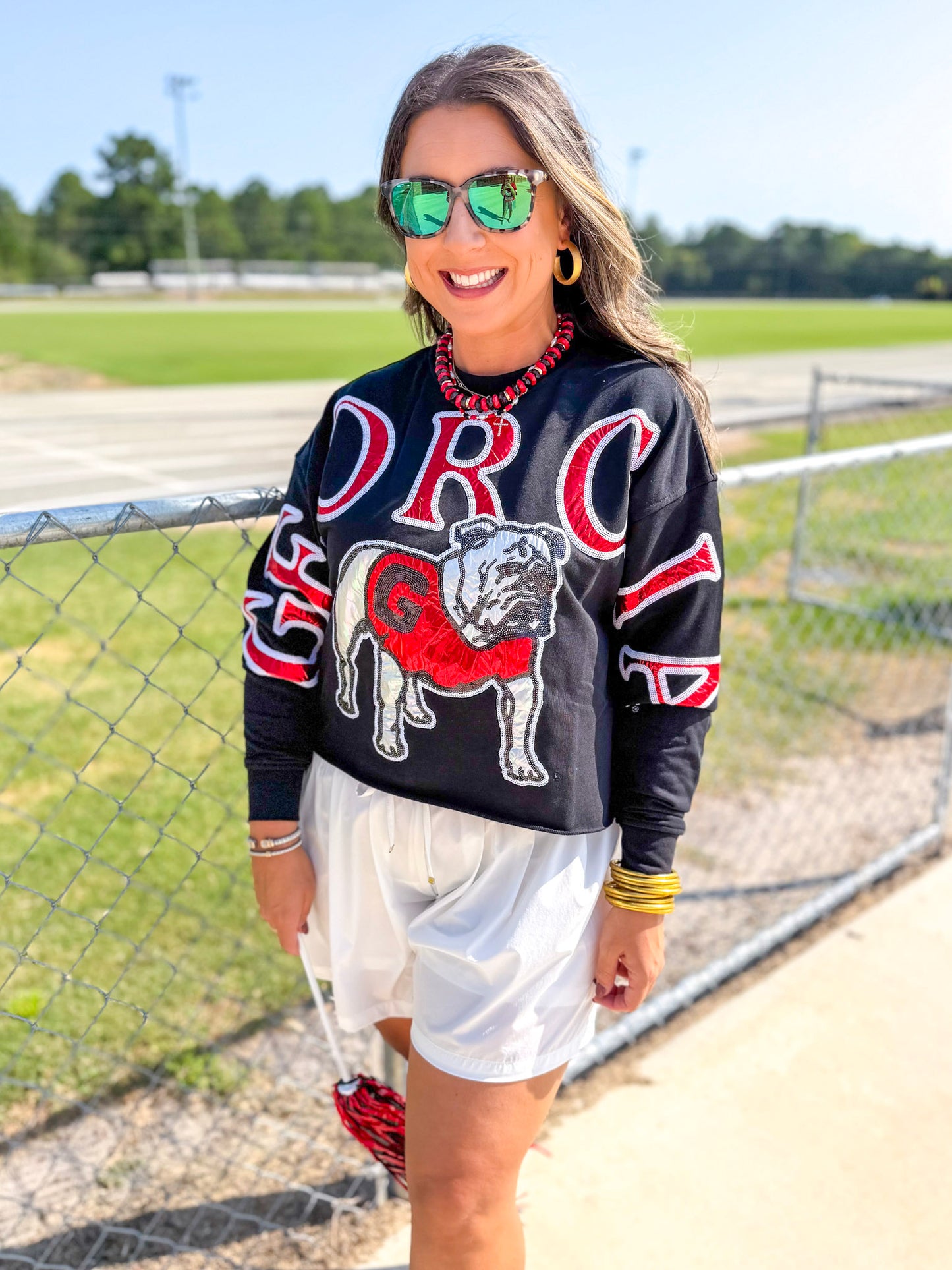 Stewart Simmons | GA Stadium Sequin Crewneck