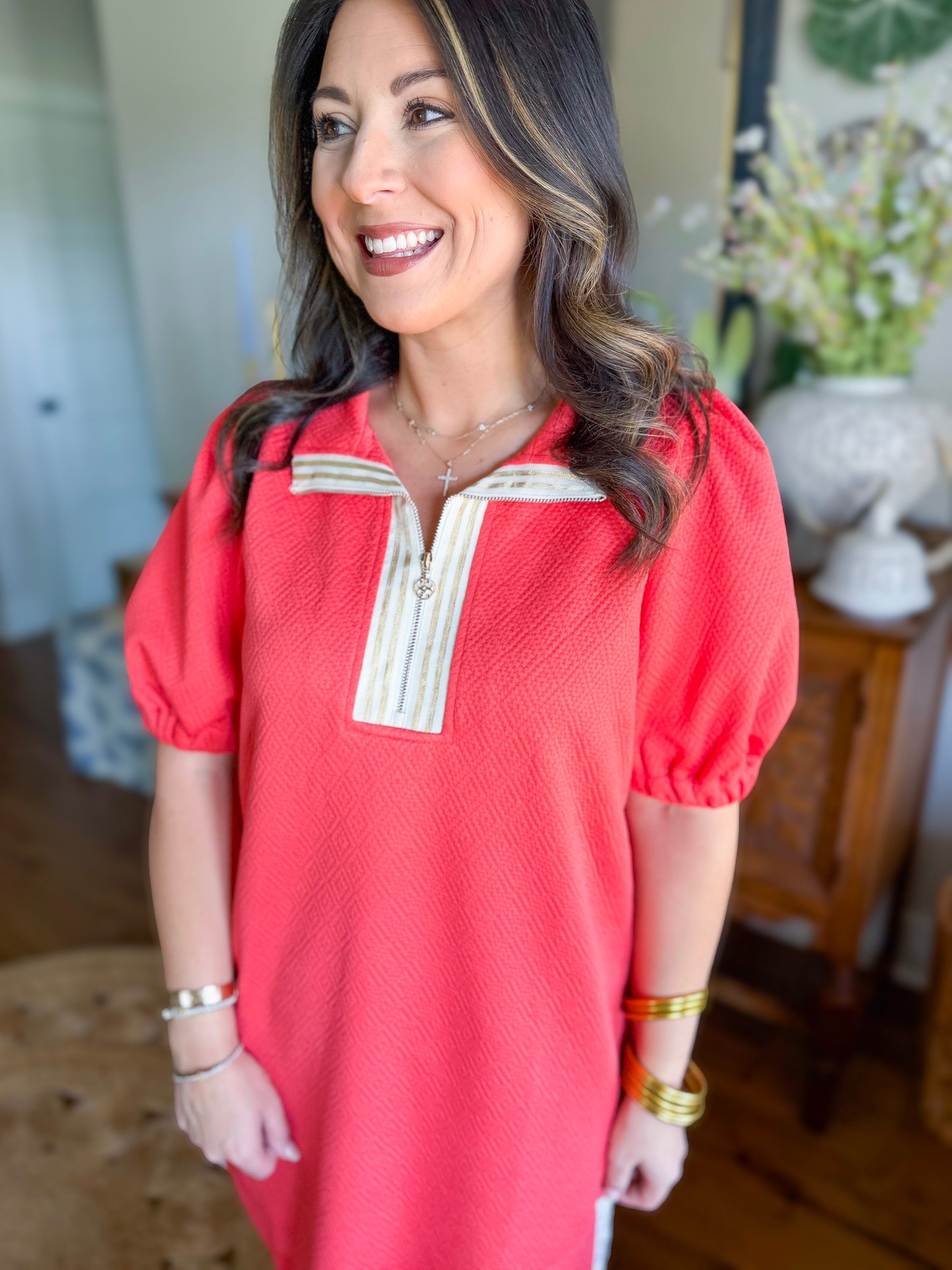 Mary Square | Andie Dress in Coral