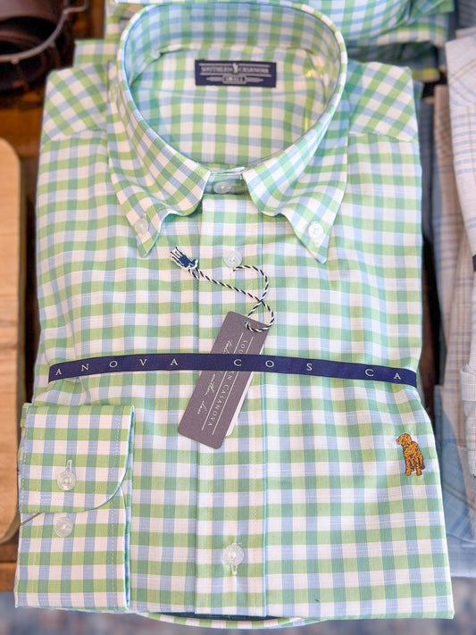Southern Casanova | Cotton Button Down in Tropic Vice Check