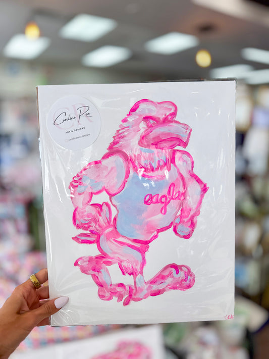 Caroline Barksdale Original Painting - Pink Multi Eagle