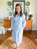 Victoria Dunn | Quinn Maxi Dress in Sky Mosaic